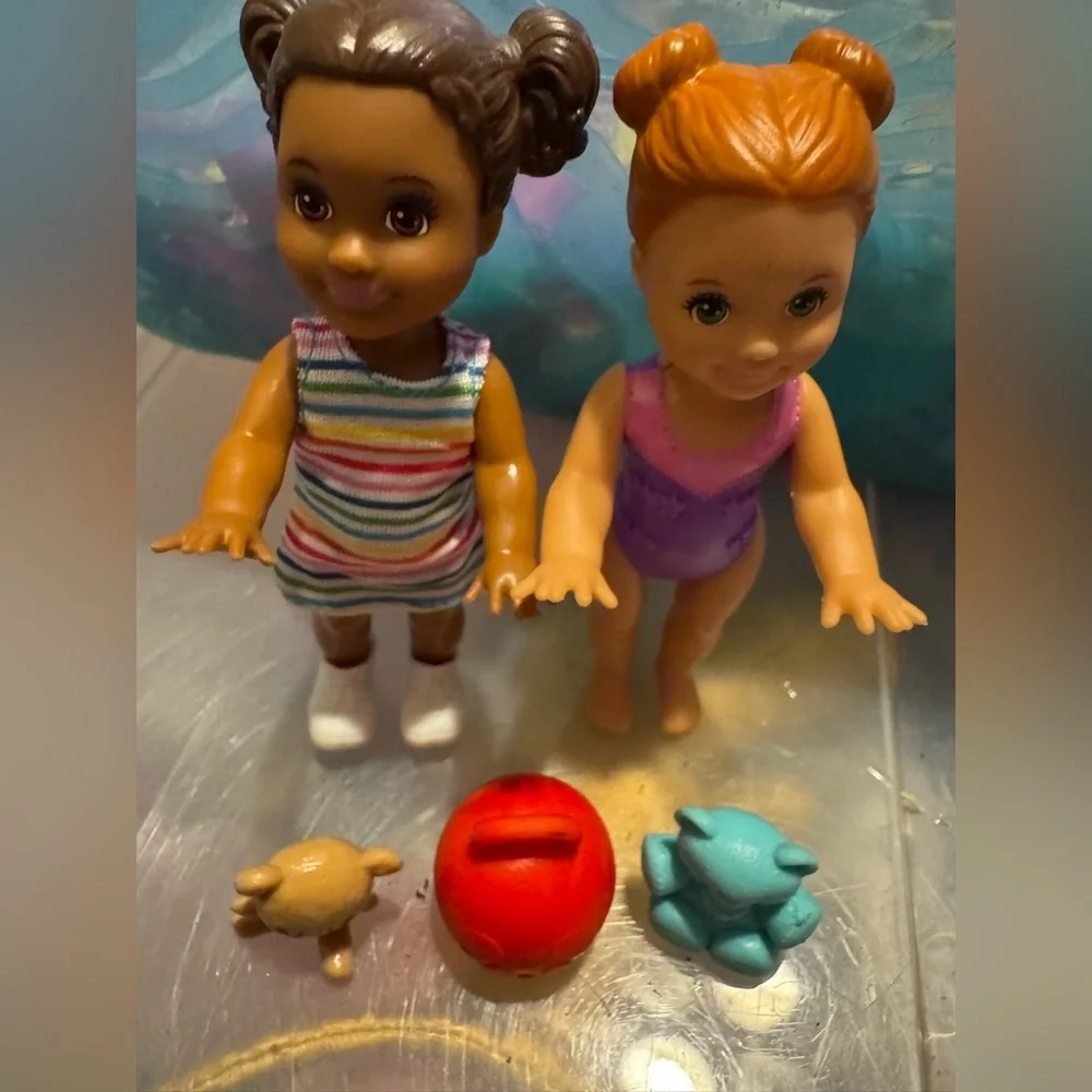 Barbie toddler dolls & beach party playset